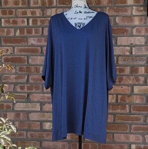 Juno Active Charcoal Gray Women's Tunic with Pockets- Size 4X